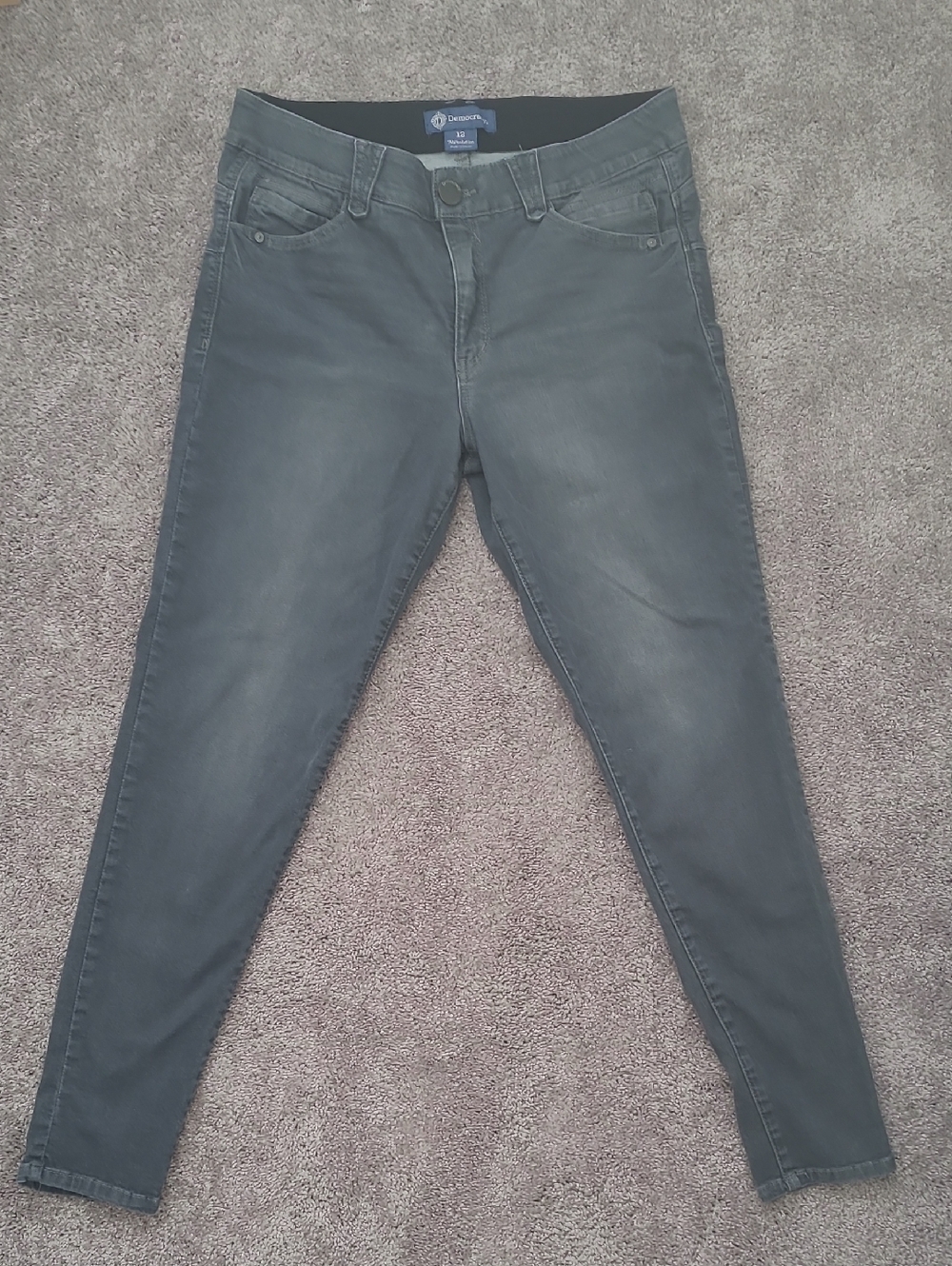 Democracy Women's Dark Gray Stretch Skinny Jeans